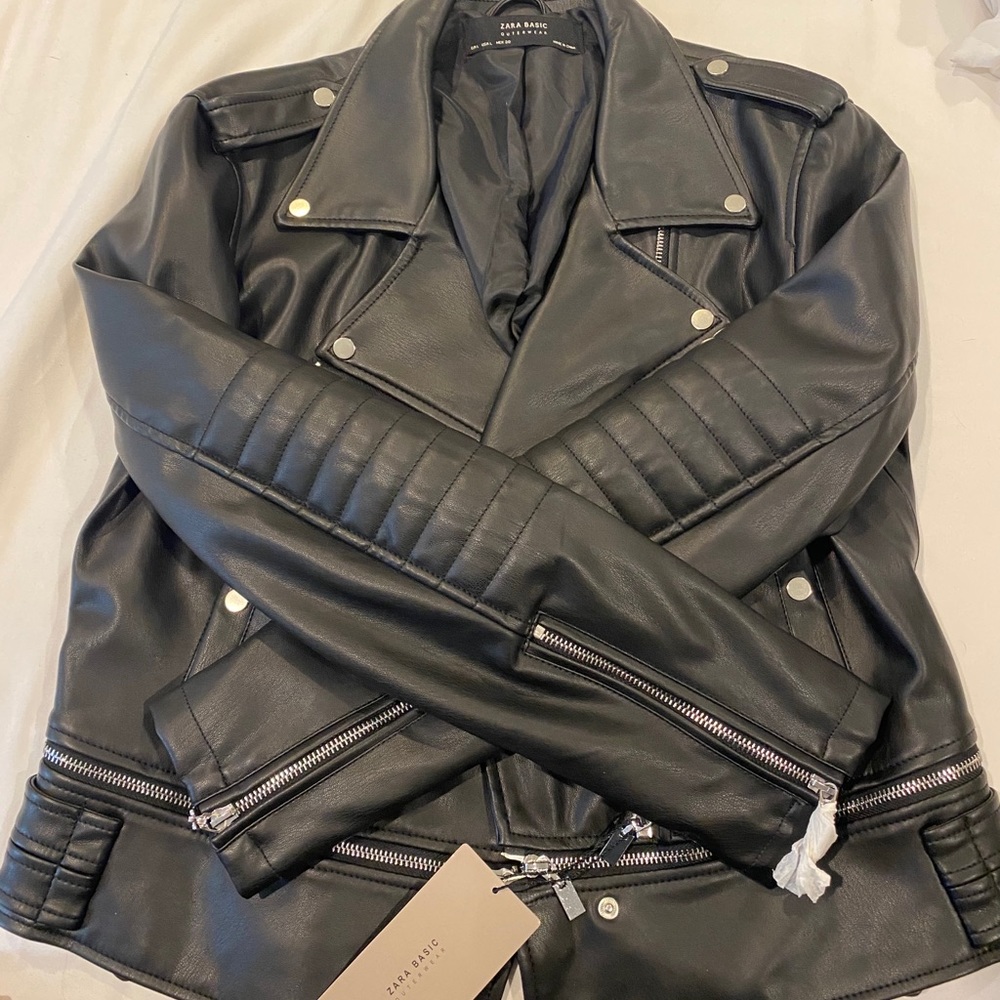 ZARA faux leather jacket
